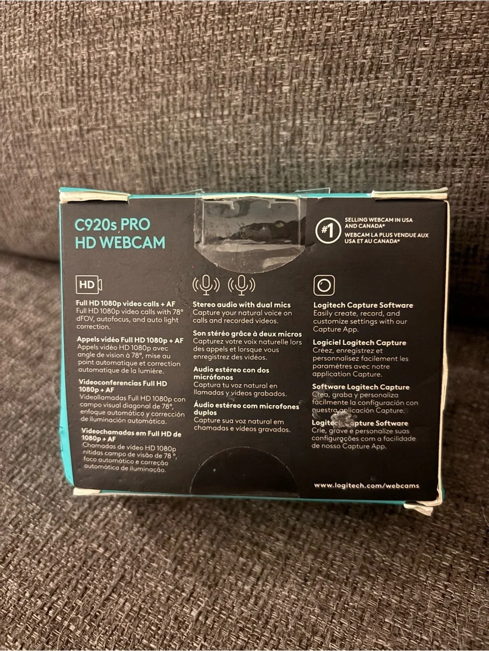 Logitech C920s PRO HD Webcam - Black
